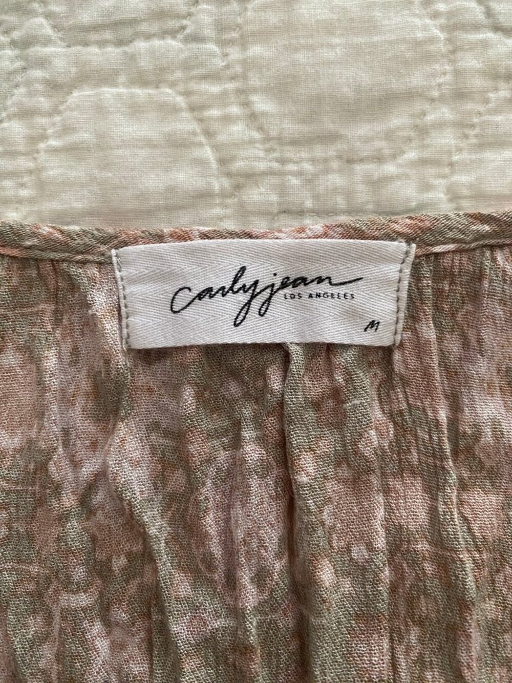 Carly Jean Los Angeles - Boho Floral Paisley Maxi Dress - Women's Size Medium - Picture 7 of 9